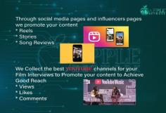 We specialize in making movies stand out. We do this by using different tricks like posting on social media, editing trailers, and showing ads. Our main aim is to make sure your movie gets lots of attention, no matter if it is a big blockbuster or a smaller indie film. We work hard to get more people interested so that your movie has a better chance of doing well.

