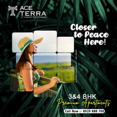 Ace Terra, situated in Sector 22D on the Yamuna Expressway near Jewar Airport, is transforming luxury living. Developed by ACE Group, this project offers beautifully crafted 3/4 BHK apartments for a premium lifestyle.

What makes Ace Terra stand out is its prime location near essential hubs like Noida Film City, Data Centre & IT Park, and Patanjali Food Park, alongside easy access to the upcoming Fintech Park and Jewar Airport, ensuring convenience and connectivity.

With RERA approval (UPRERAPRJ683816), Ace Terra guarantees transparency and security in investments. Featuring apartments ranging from 1770 sqft for 3 BHK to 3025 sqft for 4 BHK with servant quarters, it caters to diverse living needs.

Imagine waking up to stunning views, enjoying amenities like a swimming pool, clubhouse, and landscaped gardens within a gated community. Prices start at ₹1.91 Cr*, and early bookings offer savings up to 45 lakhs.

For more details and bookings, contact 8929888700. Ace Terra isn't just a residence; it's a lifestyle upgrade waiting for you!
