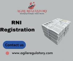 RNI Registration, also known as Registration of Newspaper for India, is a mandatory process for publishers to legally operate in India. Agile Regulatory Consultancy offers streamlined services to navigate the complex regulatory landscape, ensuring compliance with RNI requirements for newspapers, and facilitating smooth operations within the media industry. To know more visit https://www.agileregulatory.com/service/rni-registration-registrar-of-newspapers-for-india