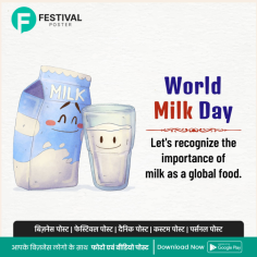 "Recognize Milk's Importance: Create Custom Images and Posters with the Festival Poster App for World Milk Day"

Celebrate World Milk Day by creating custom images and posters with the Festival Poster App. Use the Festival Poster App to highlight the global significance of milk with beautifully designed Images, Posters and Templates that you can easily customize and share. Download the Festival Poster App today and join the celebration of this essential global food!

https://play.google.com/store/apps/details?id=com.festivalposter.android&hl=en?utm_source=Seo&utm_medium=imagesubmission&utm_campaign=worldmilkday_app_promotions