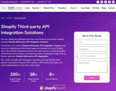 Looking to streamline your data flow and boost your brand's presence through Shopify API integration services?

CartCoders specializes in providing expert Shopify integration services, incorporating all third-party apps and systems into your Shopify store. Our team of Shopify integration experts stays ahead of the latest market trends in the eCommerce industry, utilizing advanced tools and techniques to ensure smooth integration.

From ERP systems to CRM, third-party apps, and social media platforms, our custom Shopify API integration solutions empower store owners to integrate various platforms smoothly into their online stores.