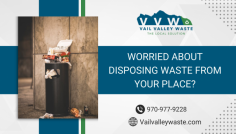 Achieve Waste Reduction Goals with Our Experts!

Vail Valley Waste provide a quality, affordable, and reliable waste service. Regardless of your size, we will work with you to treat your trash in the best possible way for the environment and your business. Contact us today to get more information!
