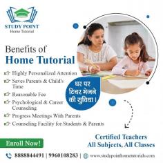 "Home tuition services include guidance on exam strategies and techniques. Tutors can help students develop effective study habits, time management skills, and exam-taking strategies, enhancing their overall performance in examinations. Find exceptional home tutors near you in Nagpur to provide personalized and focused academic support, tailored to your child's unique learning needs. Go for Study Point Home Tutorials. Nagpur, a city steeped in cultural heritage and educational vibrancy, has witnessed a surge in the popularity of home tuition services. As students and parents increasingly recognize the value of personalized learning, home tuition has emerged as a powerful supplement to classroom education. This article explores the significance and impact of home tuition services in Nagpur, shedding light on the benefits they offer to students seeking academic excellence.                                       For more Details Call Us On:  8668707874, 8888844491

Visit our website- https://studypointhometutorials.com/
"
