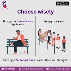 Experience the simplicity of Instant Mudra! With just a few taps on our app, securing a personal loan becomes effortless. Say goodbye to complicated paperwork and long waits. Discover how easy it is to get the funds you need. Download now and simplify your financial journey!
 