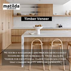 

Matilda Veneer offers high-quality Timber Veneer, perfect for enhancing the aesthetic appeal of any project. Our extensive range includes a variety of species, each showcasing unique grain patterns and textures. Known for its durability and elegance, our timber veneer is ideal for furniture, cabinetry, and architectural applications.

Know More - 
https://www.matildaveneer.com.au/
