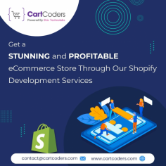 Are you looking to get a profitable eCommerce store for your online business? Hire our Shopify development services today!

Our wide range of Shopify development services includes:
- Shopify Store Development
- Shopify Plus Development
- Shopify App Development
- Shopify Mobile App Development
- Shopify Marketplace
- Shopify Migrations
- Shopify Headless Commerce (Hydrogen)
- Shopify Integrations

Contact CartCoders today and schedule a free consultation call with our Shopify experts!