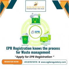 EPR registration mandates producers to responsibly manage the end-of-life disposal of their products, ensuring environmental sustainability and waste reduction. Obtain EPR Registration promptly with Agile Regulatory Consultancy's expert guidance and streamlined process.