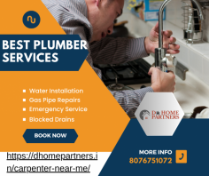 We are committed to delivering the highest quality solutions for all your plumbing needs, whether it's a routine maintenance check, emergency repairs, or complex installations. Our skilled and certified plumbers utilize state-of-the-art equipment and techniques to ensure efficient and reliable service, leaving no pipe uncared for and no leak unattended. With a focus on professionalism, reliability, and customer satisfaction, we strive to exceed expectations with every job. Trust us for the best plumbing services that keep your home running smoothly and your peace of mind intact.
for more info: https://dhomepartners.in/plumber-near-me/