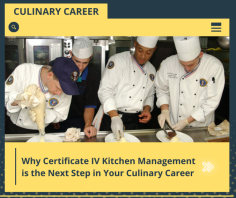 Transition effortlessly from chef to manager with Certificate IV in Kitchen Management. Explore growth opportunities in Australia's dynamic culinary scene. 