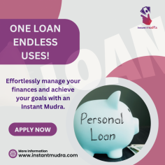 "Unlock endless possibilities with Instant Mudra! One loan, countless uses. Seamlessly manage your finances and realize your dreams with ease. Whether it's for education, home renovation, travel, or emergencies, Instant Mudra has you covered. Get the financial support you need, whenever you need it."
 