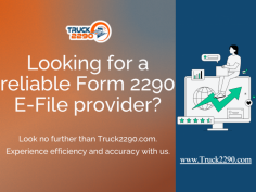Look no further than Truck2290.com. Experience efficiency and accuracy with us. Truck2290.com offers unmatched efficiency and accuracy. Simplify your filing process with our reliable service.