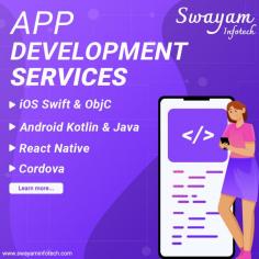 
Swayam Infotech is India's leading mobile app development company with expertise in Android and iOS. We build applications as per your needs. Elevate your digital presence with our app development services Rajkot. As a leading Mobile App Development Company in India, we specialise in crafting tailored solutions that align with your business goals. From conceptualisation to deployment, our team ensures a seamless and high-performance app experience for your users to partner with us to bring your Mobile App vision to life and stand out in the Indian market.

