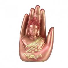 Infuse your home with tranquility and style using this Red Palm Gautam Buddha statue. Its vibrant color and serene design create a peaceful ambiance, making it an ideal decorative piece for any space.
