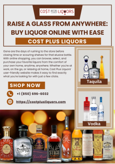 Planning a get-together or simply stocking up your bar? Cost Plus Liquors is your go-to destination to buy liquor online. Our wide selection of spirits, wines, and beers ensures you'll find exactly what you need for any occasion. With our quick and reliable delivery service, you can skip the trip to the store and have your favorite drinks delivered right to your doorstep. Experience the convenience of shopping for liquor online with Cost Plus Liquors today!

