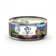 Ziwi Peak Beef Recipe Wet Cat Food: This food is made with 92% meat, organs, and New Zealand green mussels that provide your cat's requirement for a high and healthy protein diet.
