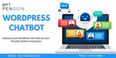 BotPenguin offers a WordPress chatbot plugin that seamlessly integrates with your WordPress site, enhancing user engagement and automating customer service tasks. This powerful tool allows website owners to quickly install a chatbot that can handle inquiries, guide users through the site, collect data, and interact with visitors in real-time.  https://botpenguin.com/platform/chatbot-for-wordpress