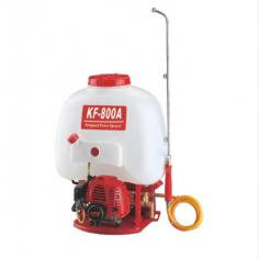 KF-800A Kaifeng 25 Litres Agricultural Pesticide Knapsack Mist Duster
https://www.kaifengsg.com/product/knapsack-mistduster-series/
The sprayer is equipped with a powerful motor or engine that generates air pressure to propel the mist or dust. This motorized operation eliminates the need for manual pumping, reducing user fatigue and ensuring a consistent and even application.