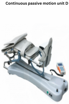   Medzer CPM unit aids joint mobility recovery post-surgery in orthopedics. Features include ≥60 N max load capacity and a motion range of 0° to 125°. Dimensions are 500 × 380 × 800 mm for optimal clinical use.
