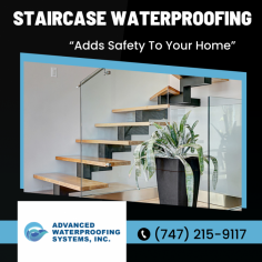 Secure Your Stairs With Our Waterproofing Services

To ensure the durability of your staircase, consider hiring a professional for staircase waterproofing in Los Angeles. Our experts can help prevent water damage, leaks, and structural weakening, keeping your stairs solid and sturdy. Send us an email at info@advancedwaterproofingsystems.com for more details.