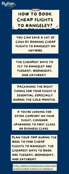 In this infographic post, we will discuss expert tips and tricks on booking cheap flights to Rangeley. Discover insider strategies for snagging the best deals, including the ideal booking window, comparison tools, and budget-friendly airlines. Learn how to maximize savings on your next trip to this scenic destination!
