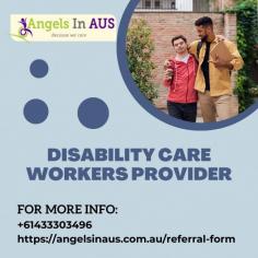 Disability care worker providers assist people with disabilities with their daily living activities and skills. Join Angels in Aus and book local freelance aid workers. The most diverse and rigorously vetted disability support workers in Australia are like a family.