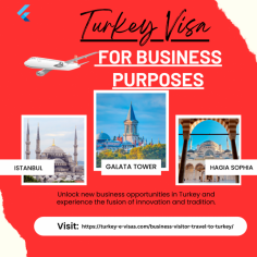 
Turkey Visa for Business Purposes
Discover a thriving hub of innovation and tradition! From Istanbul's bustling markets to Ankara's corporate centers, 


