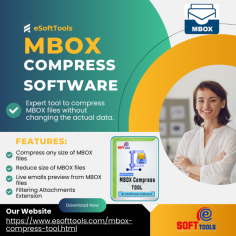 With the help of this MBOX Compress Tool, users can extract attachments from MBOX emails and compress them into ZIP archives with various options. It can remove all types of attachments and also allows deleting specific types of attachments by specifying their extensions. Additionally, this tool offers many advanced functions to compress MBOX files efficiently and smoothly. Users can choose to compress individual or multiple files at once, adjust compression settings for optimal results, and maintain the integrity of the email data throughout the process. The tool also provides a user-friendly interface, making it accessible for both technical and non-technical users, and supports a wide range of MBOX file formats for maximum compatibility.
visit more:-https://www.esofttools.com/blog/compress-mbox-file/
website:-https://www.esofttools.com/mbox-compress-tool.html