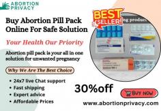 Buy abortion pill pack online today with fast and discreet delivery. Safe, affordable, and trusted. Get the support you need with our 24/7 customer service.  With our complete kit get out of an unwanted pregnancy with ease. Buy our best selling product now!

Visit Now: https://www.abortionprivacy.com/abortion-pill-pack