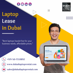 Get the perfect laptop for your needs with our wide selection of Laptops Lease in Dubai. Whether you require a powerful device for work or a stylish one for personal use, we have the right options for you. Contact Dubai Laptop Rental at 050-7559892 or visit us - https://www.dubailaptoprental.com/laptop-on-rental/