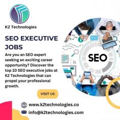 Are you an SEO expert seeking an exciting career opportunity? Discover the top 10 SEO executive jobs at K2 Technologies that can propel your professional growth. From optimising websites to driving organic traffic, our roles offer a dynamic environment to showcase your SEO prowess. Apply now and unlock your potential!

