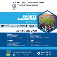 The sports industry has a unique charm of its own.

Sports organizations attract young athletes to help make them stars, but behind every athlete's success stands a skilled sports manager, who makes things happen.

ADMISSIONS OPEN for:

- BMS (Hons.) in Sports Management
- M.Sc in Sports Management
- Post Graduate Diploma in Sports Management
- Diploma in Sports Management

For inquiries: https://www.nasm.edu.in/courses.html

Contact 8645031111 