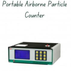 Labmate portable airborne particle Counter is a microcomputer-controlled device with 6 particle size channels (0.1 µm to 5.0 µm).It features a built-in thermal printer, a flow rate of 1 CFM (28.3 L/min), 8-hour battery life, and an LCD display. With a long-life laser diode, it stores 256 samples and supports test periods from 1 to 40 min.