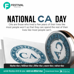 Honoring National CA Day with Posters and Images From Festival Poster App.

Celebrate National CA Day with impactful posters and images from Festival Poster App. Explore our curated collection honoring the expertise and dedication of Chartered Accountants worldwide.  Download the Festival Poster App to access a wealth of creative tools for all your poster design needs.

https://play.google.com/store/apps/details?id=com.festivalposter.android&hl=en?utm_source=Seo&utm_medium=imagesubmission&utm_campaign=nationalcaday_app_promotions