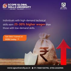 Individuals with high-demand technical skills earn 25-30% higher wages than those with low-demand skills
https://sgsuniversity.ac.in/