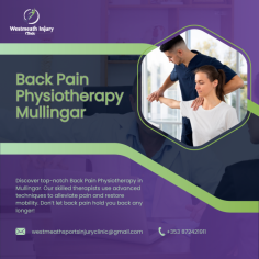 Looking for a Back Pain Physiotherapy Mullingar? Contact us for specialized treatment


If you are constantly searching for a reliable Back pain physiotherapy in Mullingar then Westmeath Injury Clinic can be an ideal option for you. We offer a customized treatment plan to each client for our services including Deep Tissue Massage Mullingar, treatment for pain relief, or any other sports injuries.