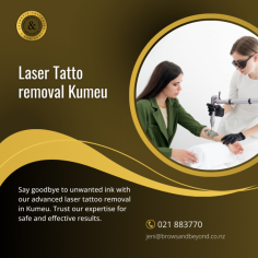Say Goodbye to Unwanted Tattoos with Laser Tattoo Removal in Kumeu

Discover the most effective Laser Tattoo Removal in Kumeu at Browsandbeyond.co.nz. Our advanced technology ensures a safe and efficient process to bid farewell to unwanted tattoos for good. Say hello to a tattoo-free you!