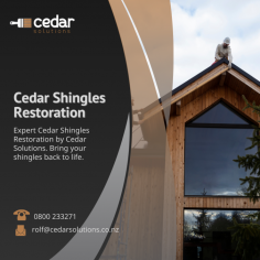 Cedar shingles restoration helps you maintain the integrity of the product

Our team of specialists has over 20 years of experience in cedar and timber maintenance. So, if you are looking for Cedar Shingles Restoration Auckland to restore and recoat your cedar, or if you wish to clad with new cedar and need a coating solution, we are here to help. Get in touch with our experts today.