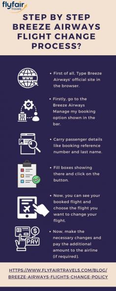 Changing a Breeze Airways flight is a straightforward process. Passengers can modify their itinerary online through the airline's website or mobile app. Fees may apply based on the fare type and the timing of the change.