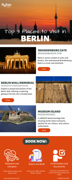 Discover Berlin's top attractions: marvel at the iconic Brandenburg Gate, reflect at the Berlin Wall Memorial, and explore world-class museums on Museum Island. These must-see sites offer a deep dive into Berlin's rich history and vibrant culture.