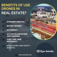 If you are Searching Best Drone Services for real estate. Eye Aerials is here to provide you best and Affordable Drone services in Atlanta. we have the best team to provide you best services. if you are using drones in real estate.  this inforgaphic we show you some benefits of use drones in real estate.