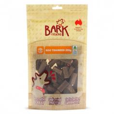 Boost your dog's training sessions with Bark & Beyond Roo Trainers Treats. These healthy and delicious treats are ideal for rewarding your pet and encouraging positive behavior.
