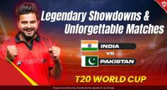 Experience the epic India vs Pakistan T20 World Cup showdown! Relive legendary clashes and unforgettable matches. Explore now!