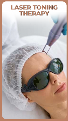 Laser Toning Therapy at Halcyon Medispa is a non-invasive skin rejuvenation treatment targeting pigmentation irregularities, acne scars, and overall skin texture. Using advanced laser technology, this therapy stimulates collagen production, evens skin tone, and reduces the appearance of imperfections, resulting in a smoother, more radiant complexion.
