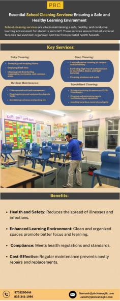 School cleaning services are vital in maintaining a safe, healthy, and conducive learning environment for students and staff. These services ensure that educational facilities are sanitized, organized, and free from potential health hazards.