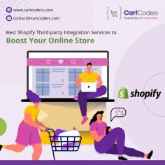 Boost your Shopify store's functionality with CartCoders' integrated third-party integration services. Our expert team specializes in Shopify third-party API integration solutions, ensuring a smooth and efficient integration process for enhanced store capabilities.