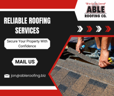 Get Energy Efficiency Roofing Services

We pride ourselves on delivering new roofing services on time and cost-efficiently. Our experts install high-quality, long-lasting roofs that enhance your home's appearance and durability.  For more details, mail us at jon@ableroofing.biz.