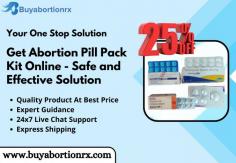 Explore our option to buy Abortion Pill Pack, a reliable and non-invasive medical solution for terminating early pregnancies. This comprehensive abortion pill pack kit ensures privacy and convenience, providing an effective alternative to surgical procedures. Learn more about its benefits, and availability on our site.

Visit Now: https://www.buyabortionrx.com/abortion-pill-pack