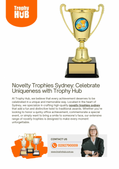 Novelty Trophies Sydney: Celebrate Uniqueness with Trophy Hub