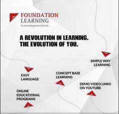 Foundation Learning is one of the best online education platforms in India helping students with study for national and international courses. Enroll now and start building your career.

https://www.foundationlearning.in/
