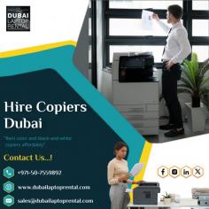 Dubai Laptop Rental offers top-quality copier rentals in dubai. Whether for a short-term project or ongoing use, we provide flexible rental terms and exceptional service to meet your needs. Contact us today at +971-50-7559892 to Hire Copiers in Dubai and boost your productivity. For more info visit us - https://www.dubailaptoprental.com/copier-rental-dubai/